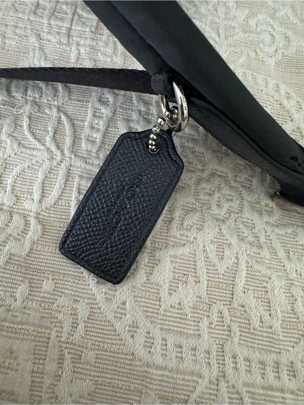 Coach Black Mini Backpack with Pink Star Print